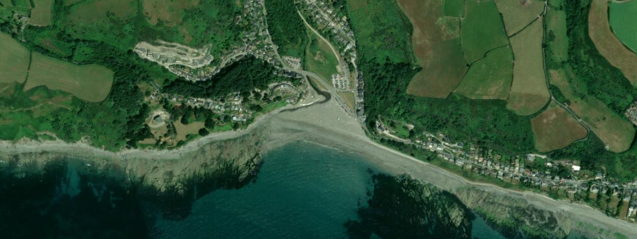 Aerial view of Seaton Beach