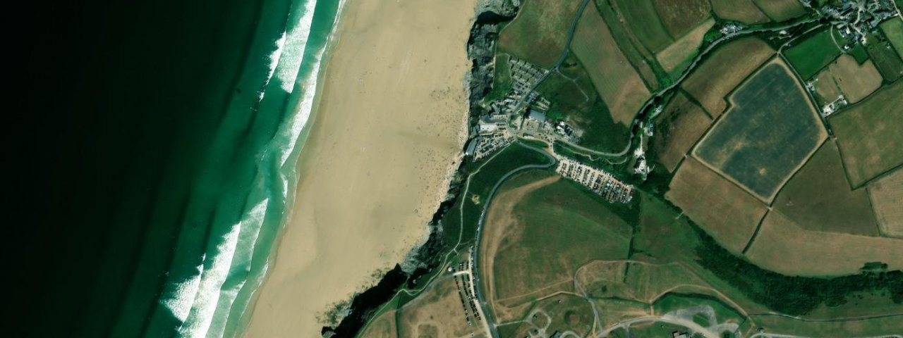 Aerial view of Watergate Beach