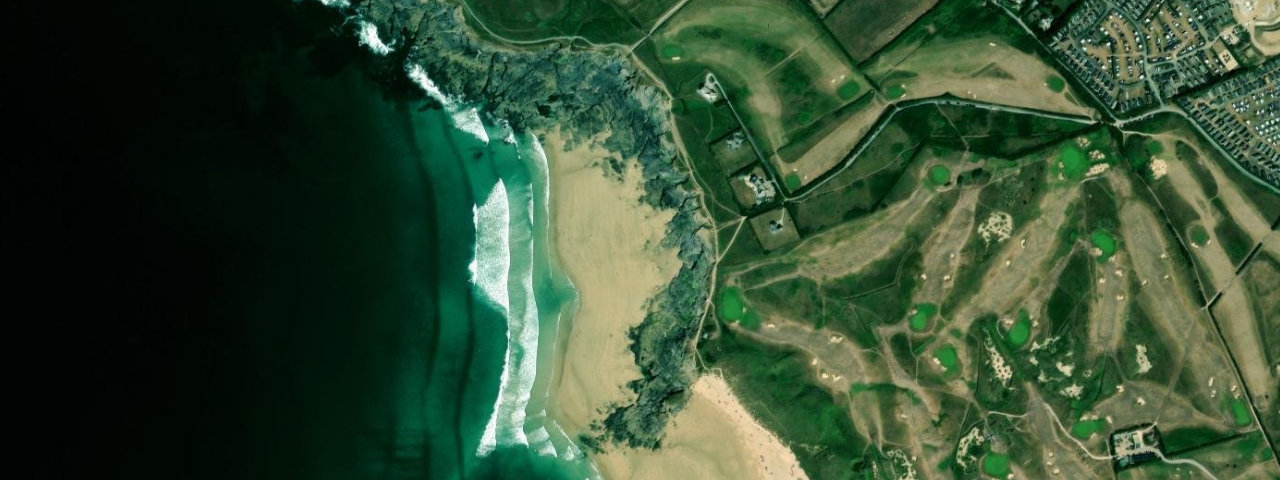 Aerial view of Booby’s Bay