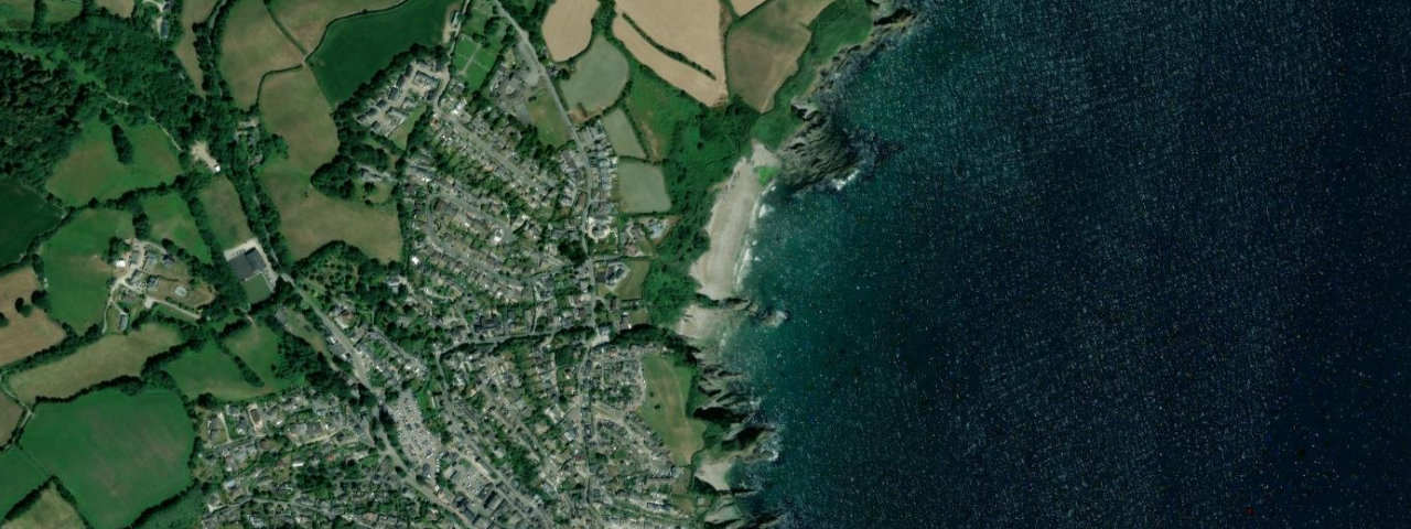 Aerial view of Polstreath