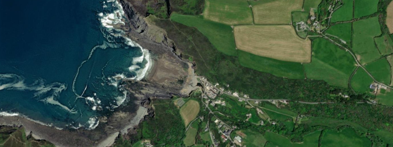 Aerial view of Crackington Haven