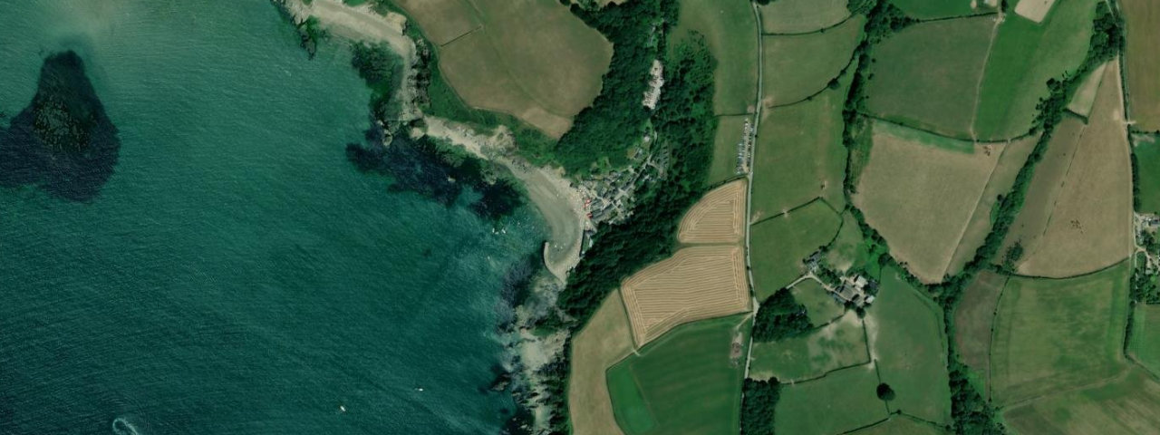 Aerial view of Polkerris