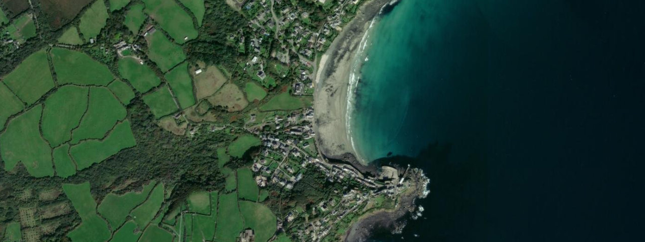Aerial view of Coverack