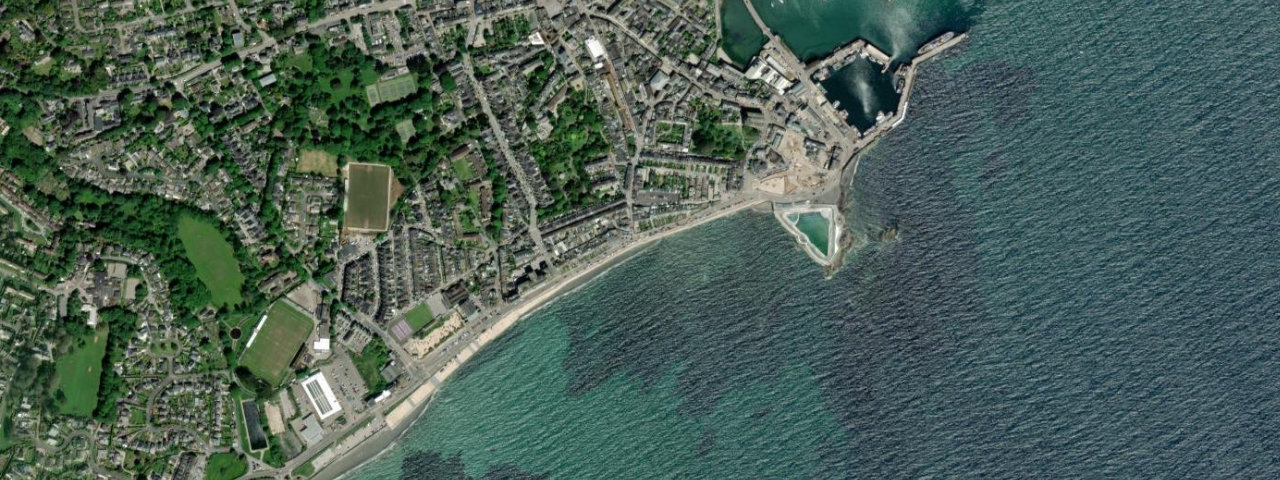 Aerial view of Penzance
