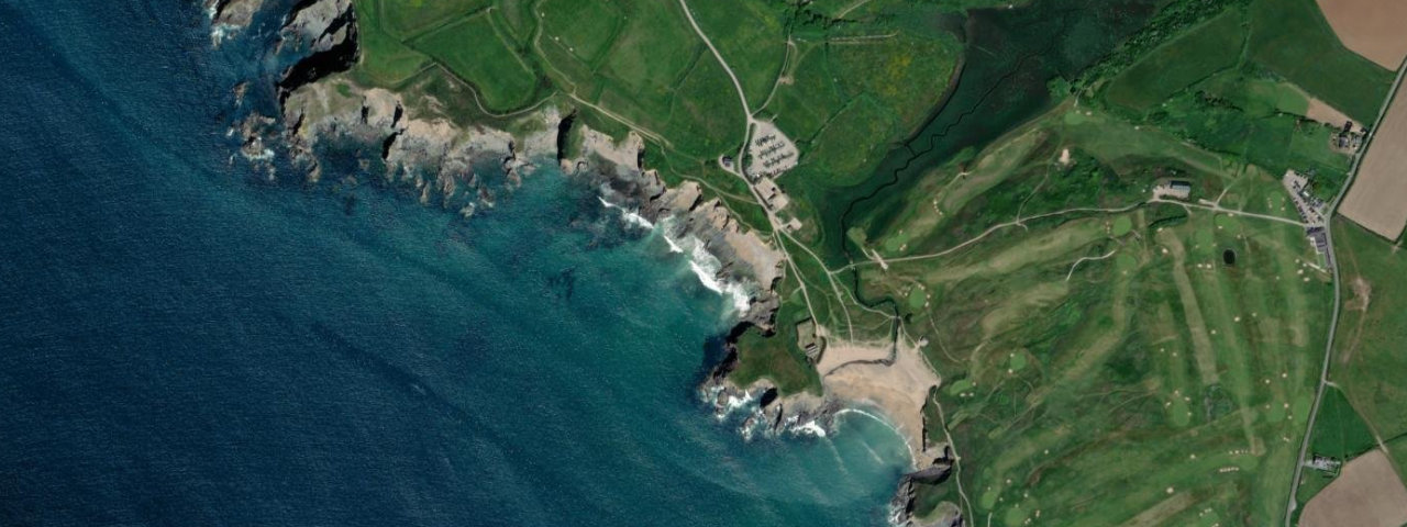 Aerial view of Dollar Cove