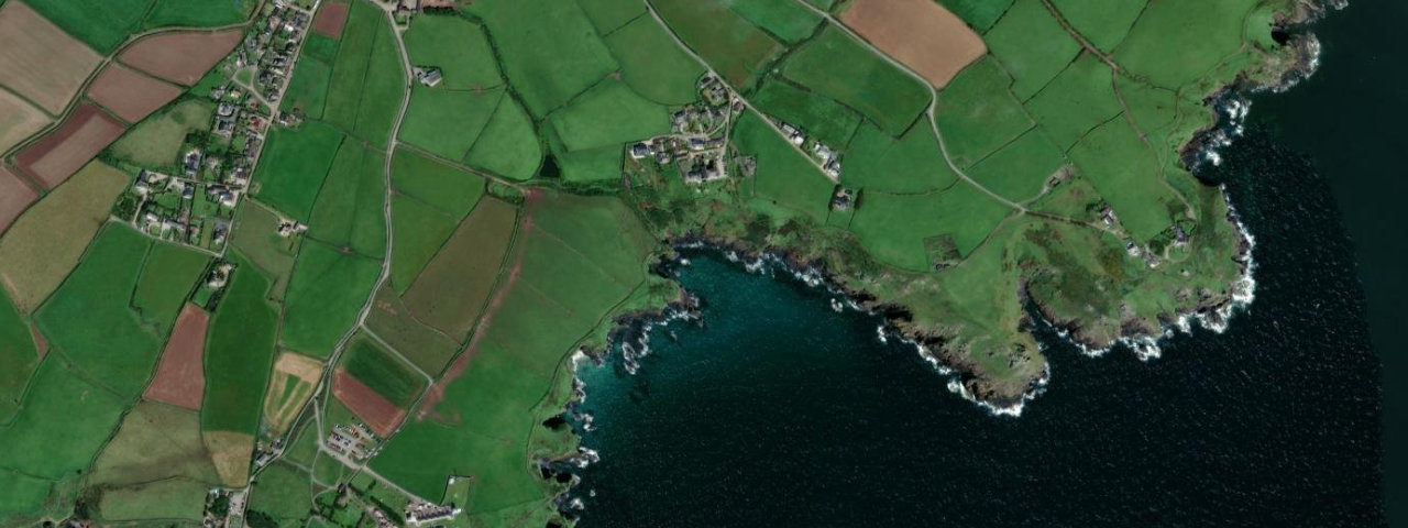Aerial view of Housel Bay