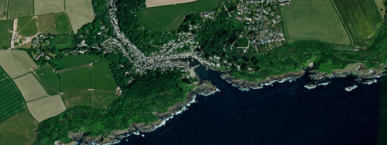 Aerial view of Polpero Beach