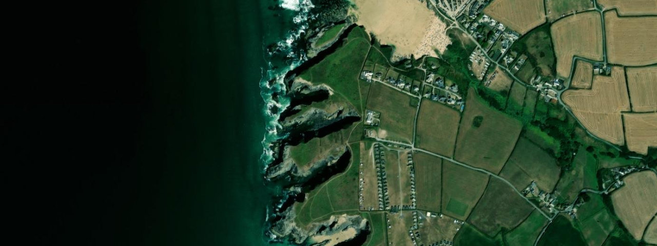 Aerial view of Pepper Cove