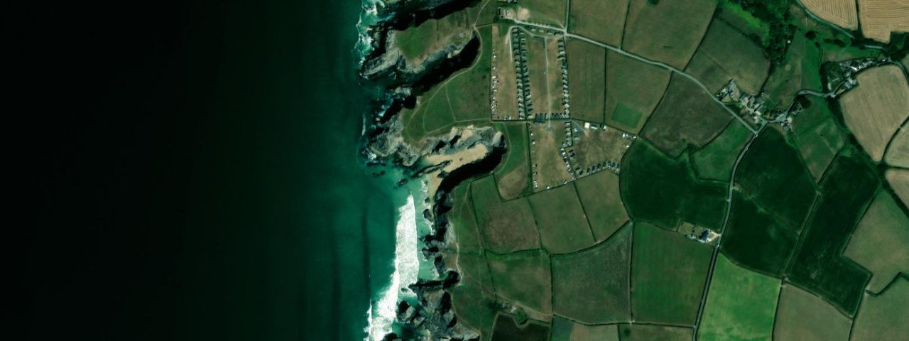 Aerial view of Fox Cove