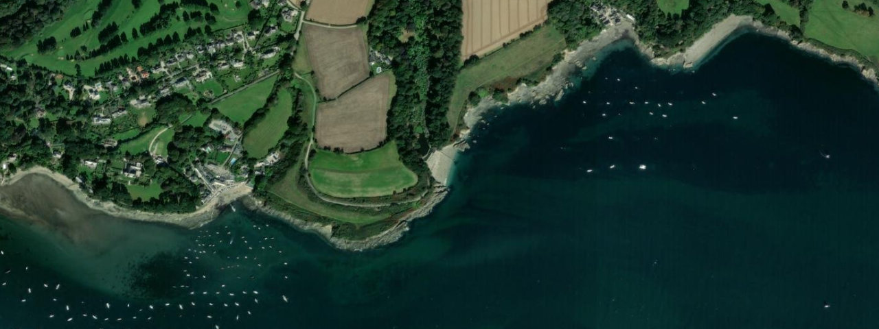 Aerial view of Trebah