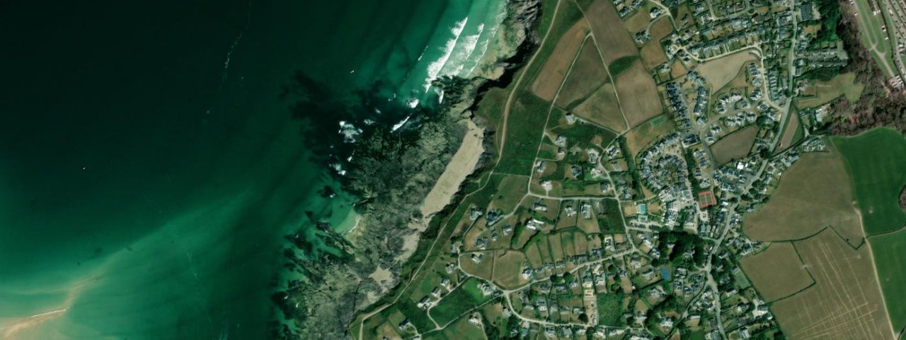 Aerial view of Greenaway Beach
