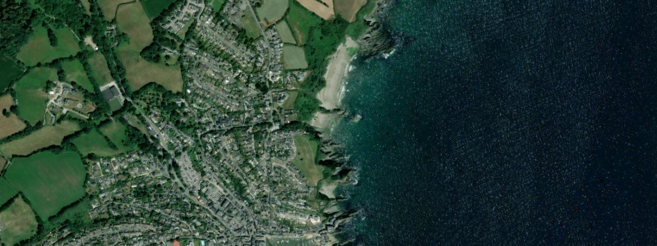 Aerial view of Little Polstreath
