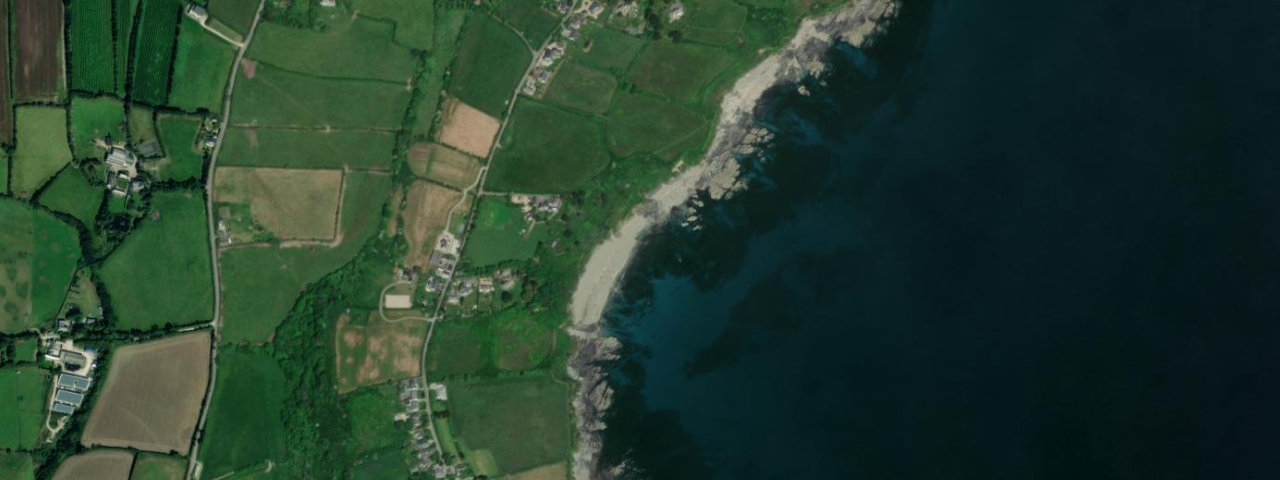 Aerial view of Porthbean