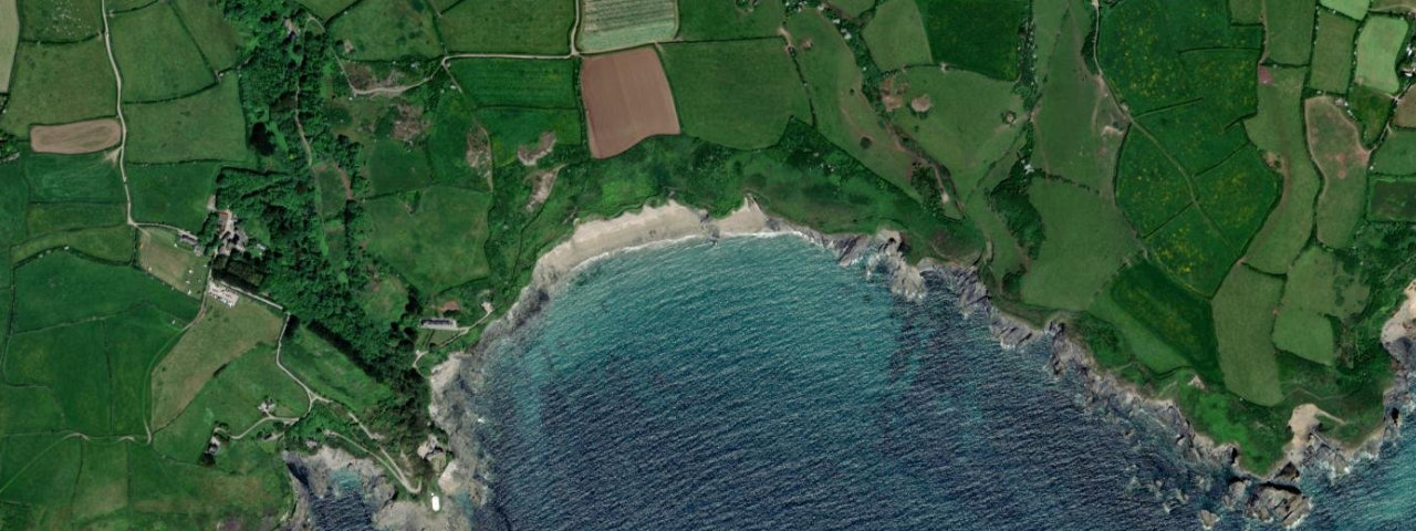 Aerial view of Kenneggy Cove