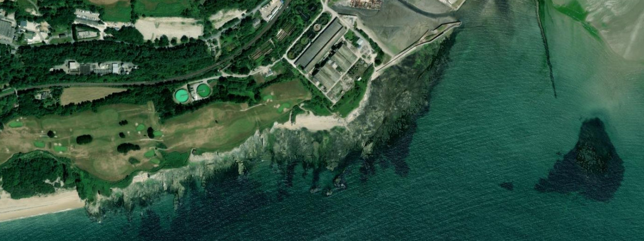 Aerial view of Spit Beach
