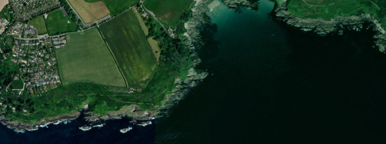 Aerial view of Lekerock Cove