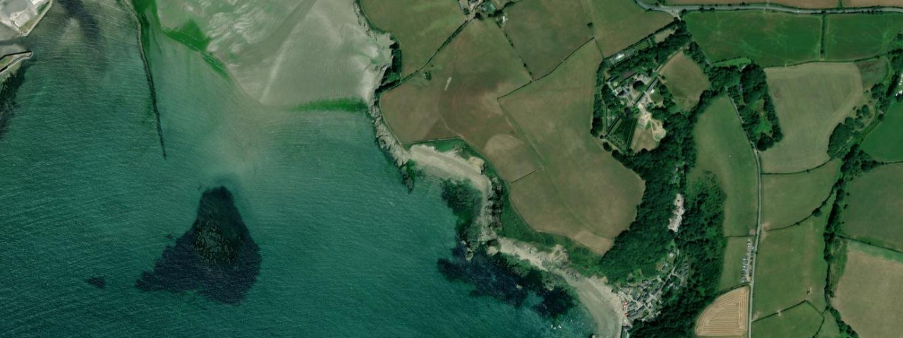Aerial view of Booley Beach