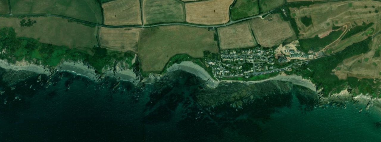 Aerial view of Hoodny Cove