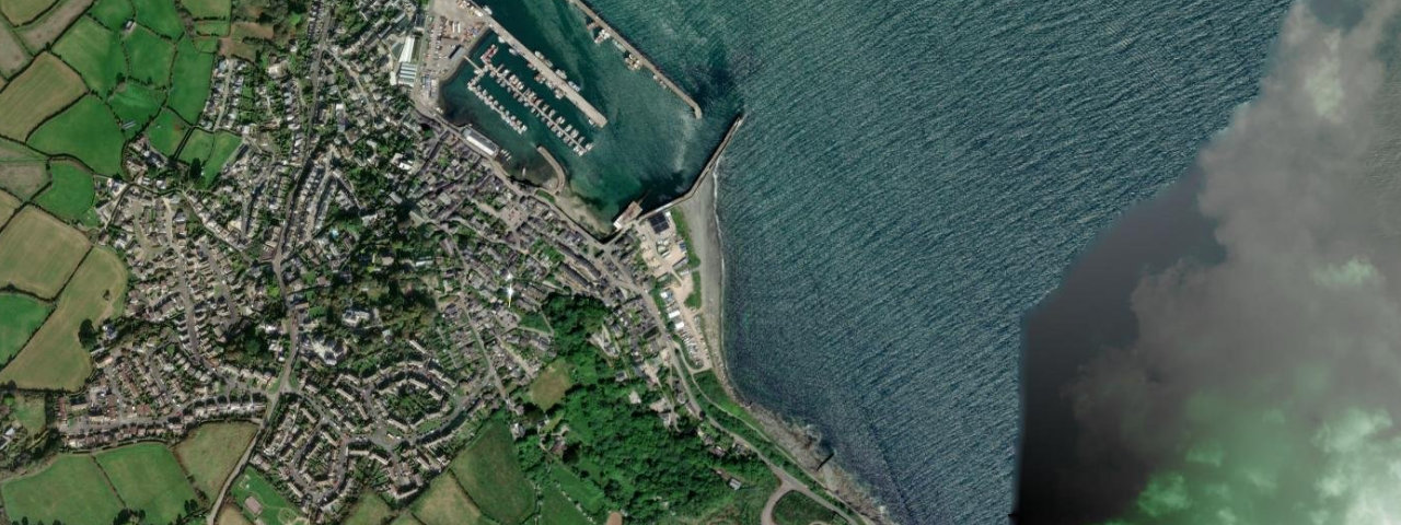 Aerial view of Sandy Cove