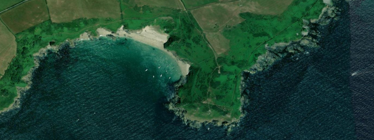 Aerial view of Little Lantic Bay