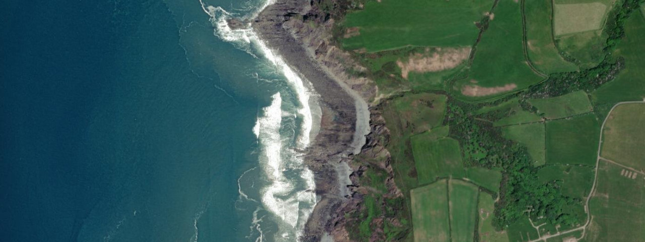 Aerial view of Stanbury Beach