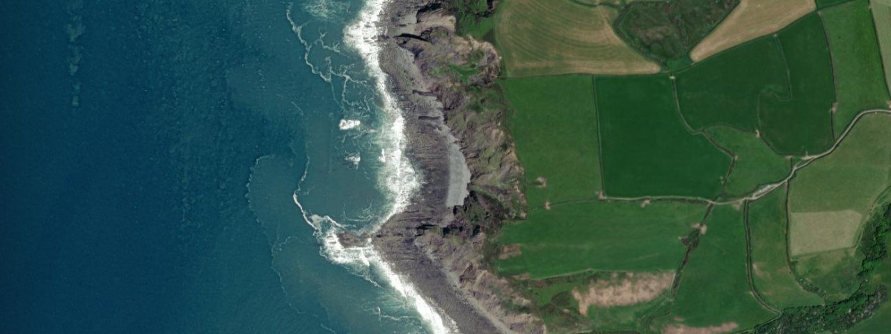 Aerial view of Caunter Beach