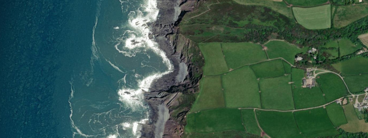 Aerial view of Cotton Beach