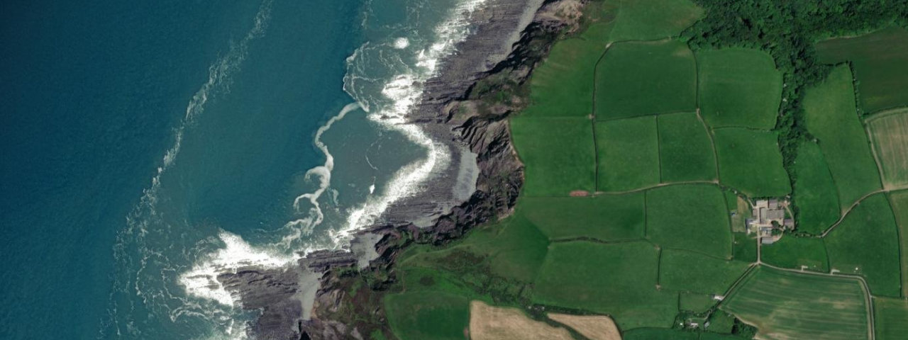 Aerial view of Yoel Mouth