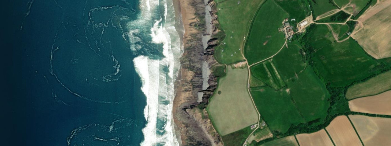 Aerial view of Westpark Beach