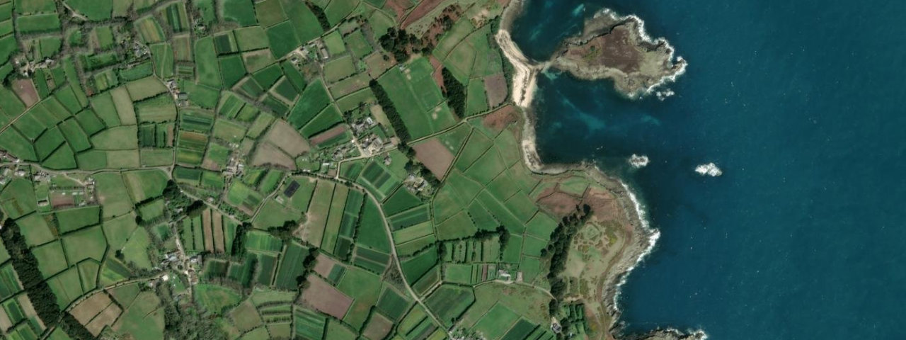 Aerial view of Pelistry Bay
