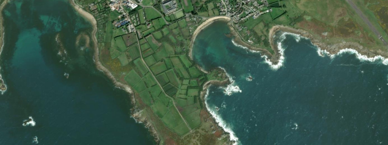 Aerial view of Old Town Bay