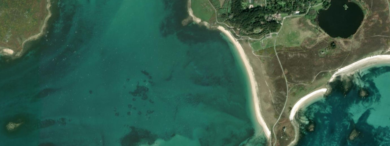 Aerial view of Appletree Bay