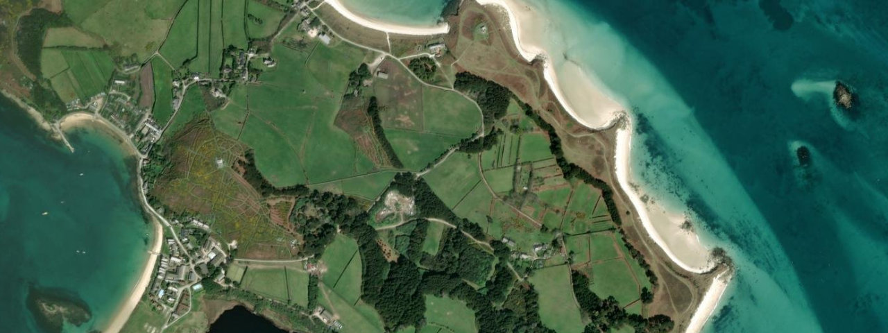 Aerial view of Old Grimsby Beach