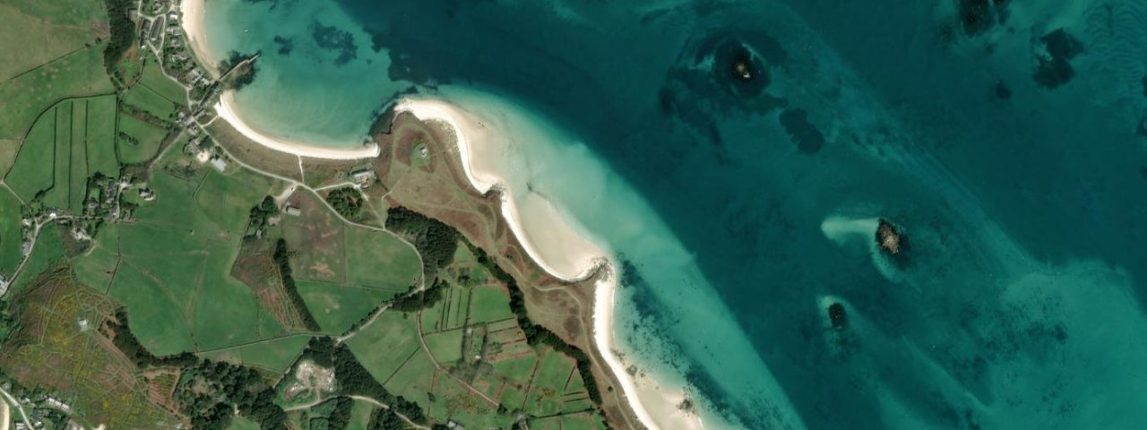 Aerial view of Borough Beach