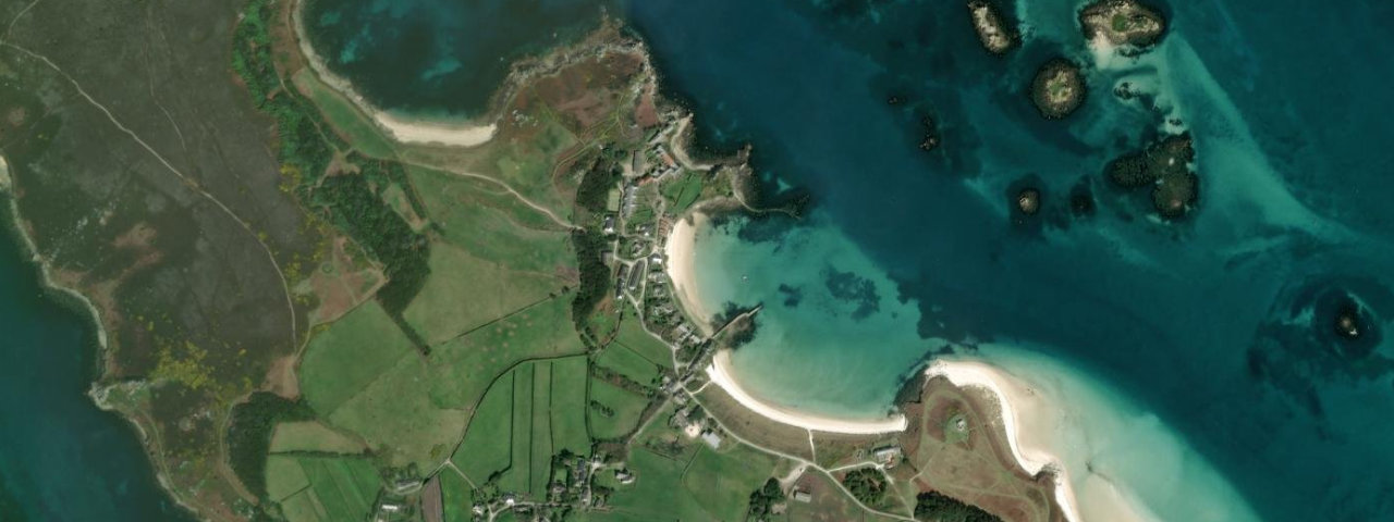 Aerial view of Raven Porth