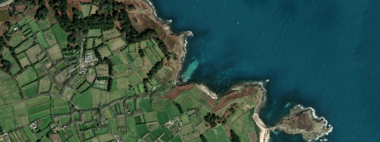 Aerial view of Watermill Cove