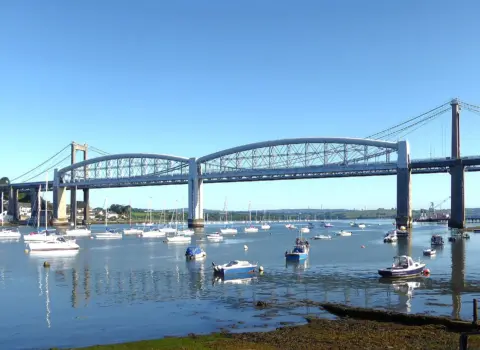 The Tamar Bridge & Brunel Monument