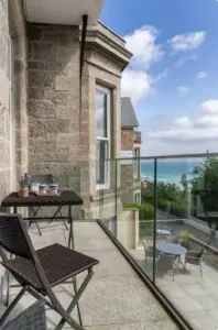Porthminster View Luxury Sea Views Balcony, Parking, Pool, Spa & Gym