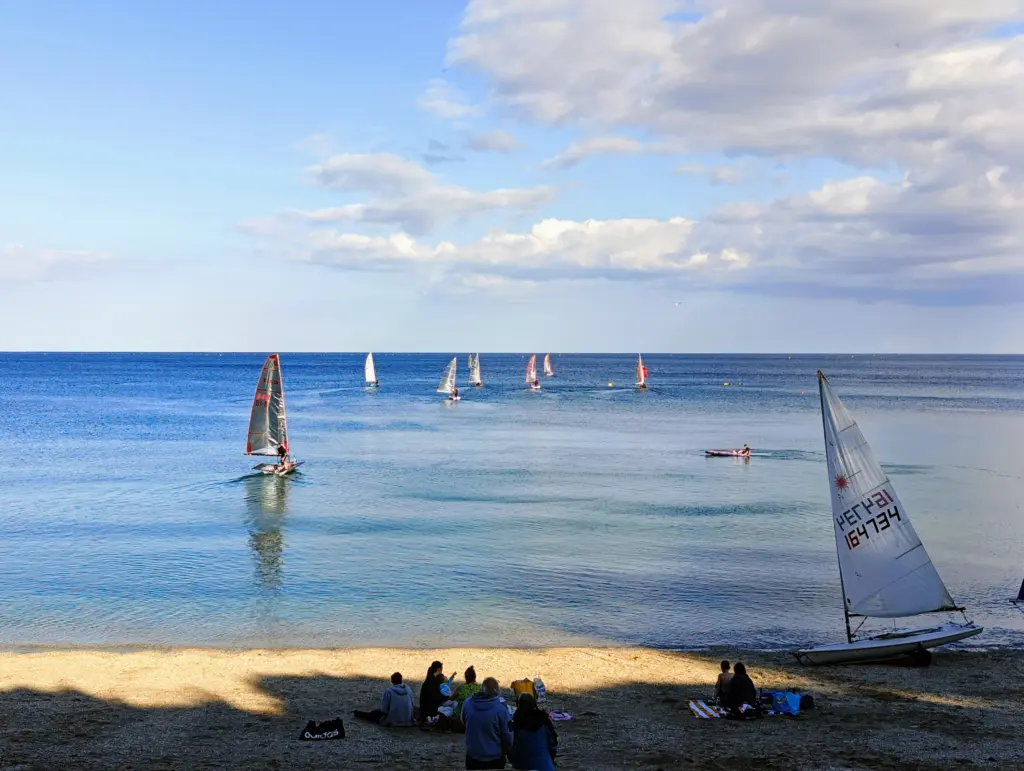 Porthpean Beach Boats