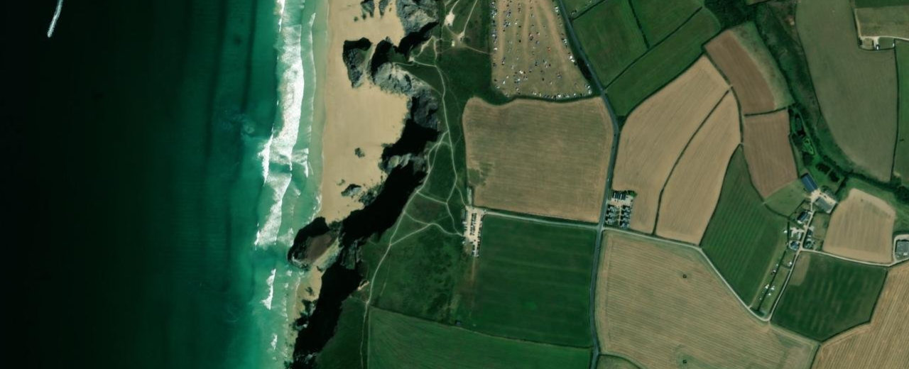 Carnewas at Bedruthan coast walk, North Cornwall, Cornwall