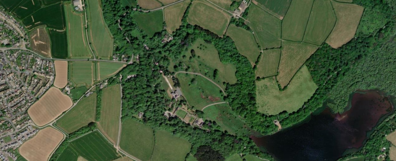 Plantations and parkland walk, Penrose, Cornwall