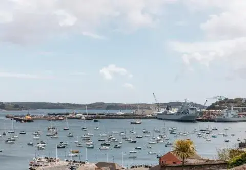 Stunning views over the beautiful Falmouth Harbour